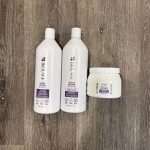 NEW Biolage Ultra HydraSource Hair Care Shampoo/Conditioner + Mask 16.9 oz each​